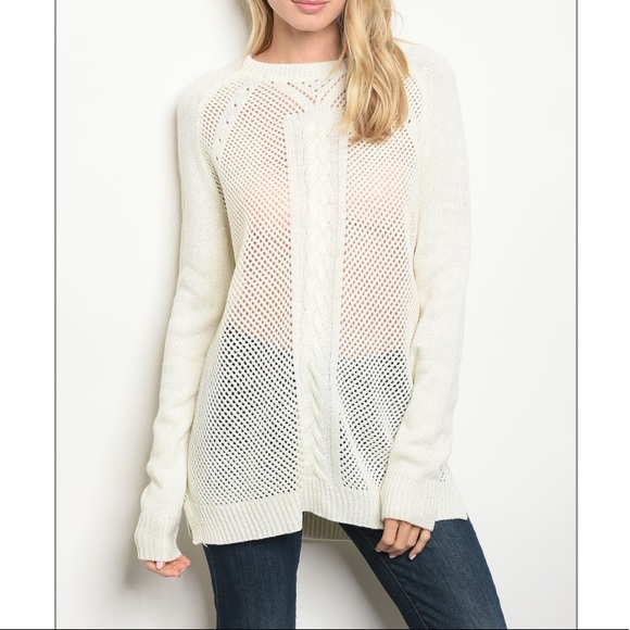 Sweaters - Ivory Knit Sweater